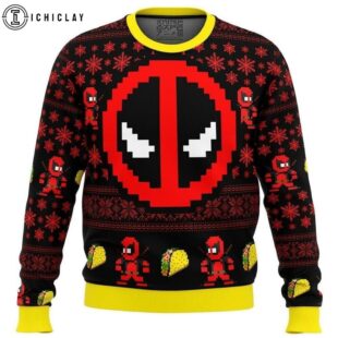 Super Deadpool Ugly Christmas Sweater