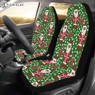 A Christmas Full Of Gifts With Santa Claus Car Seat Covers Decor For Car