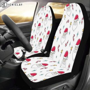A Magical Christmas With Santa Claus And Gifts Car Seat Covers Decor For Car