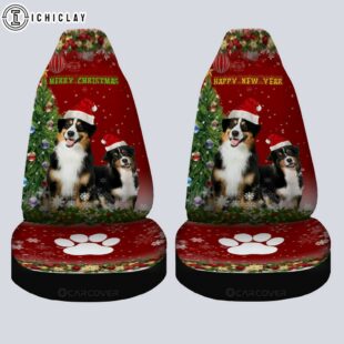 Australian Shepherds Dog Christmas Car Seat Covers Decor For Car