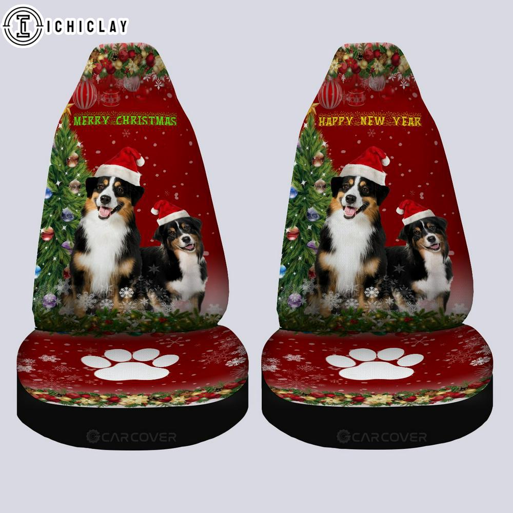Australian Shepherds Dog Christmas Car Seat Covers Decor For Car Australian Shepherds Dog Christmas Car Seat Covers Decor For Car