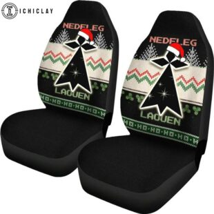 Brittany Celtic Christmas Car Seat Covers Stoat Ermine Ugly Christmas Decor For Car