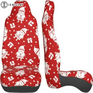 Christmas Santa Gifts Car Seat Covers Decor For Car