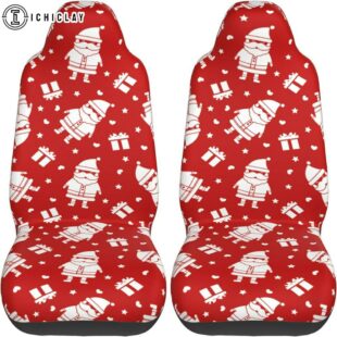 Christmas Santa Gifts Car Seat Covers Decor For Car
