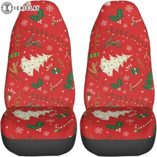Christmas Tree Universal Car Seat Covers Decor For Car