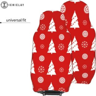 Christmas Trees Snowflake Car Seat Covers Decor For Car