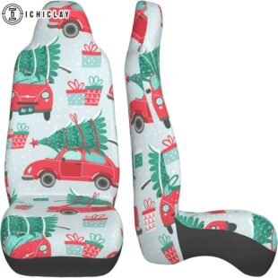 Christmas Truck Tree Car Seat Covers Decor For Car