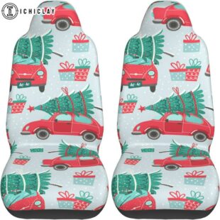 Christmas Truck Tree Car Seat Covers Decor For Car