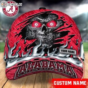 Custom Name Alabama Team Crimsonn Tide Sport Pattern Baseball Cap For Fans