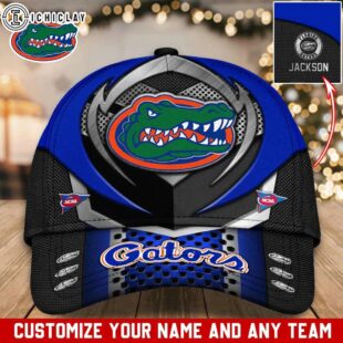 Custom Name Florida Team Gatorss Sport Pattern Baseball Cap For Fans