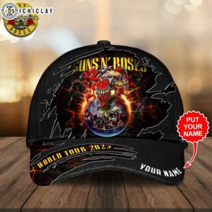 Custom Name Guns N’ Roses Music Baseball Cap For Fans