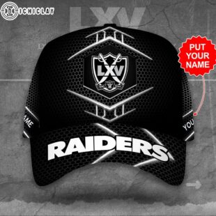 Custom Name Las Vegas Raiders NFL Baseball Cap For Fans
