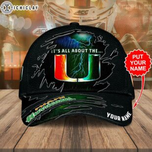 Custom Name Miami Hurricanes NCAA Baseball Cap For Fans