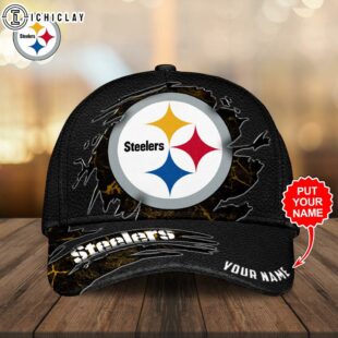 Custom Name Pittsburgh Steelers NFL Baseball Cap For Fans