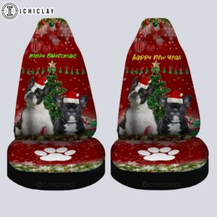 French Bulldogs Christmas Dog Car Seat Covers Decor For Car