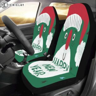 Happy New Year Car Seat Covers Decor For Car