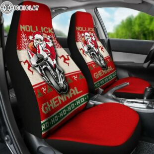 Isle Of Man Celtic Christmas Manx Santa Car Seat Covers Decor For Car