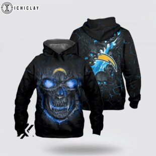 Los Angeles Chargers Skull Face 3D Shirt For Fans