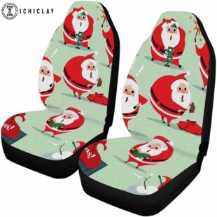 Naughty Santa Claus Car Seat Covers Decor For Car
