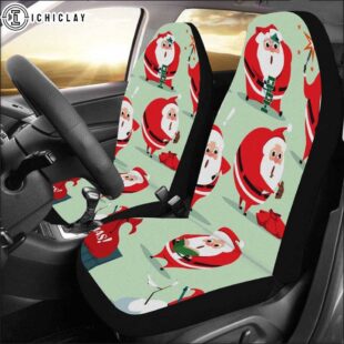 Naughty Santa Claus Car Seat Covers Decor For Car
