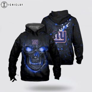 New York Giants Skull Face 3D Shirt For Fans
