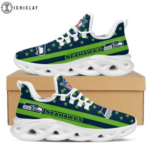 Seattle Seahawks US Flag Max Soul Shoes Gift For Fans