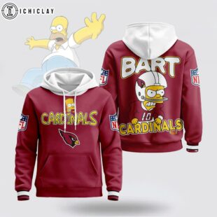 Arizona Cardinals NFL Bart Simpson 3D Hoodie Shirt