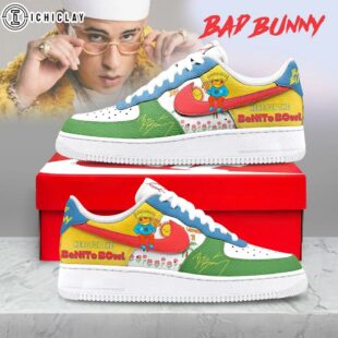Bad Bunny Music Air Force 1 Shoes For Fans