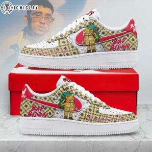 Bad Bunny No Me Quiero Ir De Aqui Air Force 1 Shoes For Fans