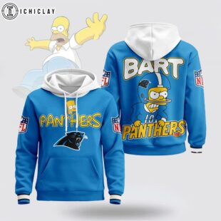 Carolina Panthers NFL Bart Simpson 3D Hoodie Shirt