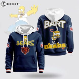 Chicago Bears NFL Bart Simpson 3D Hoodie Shirt