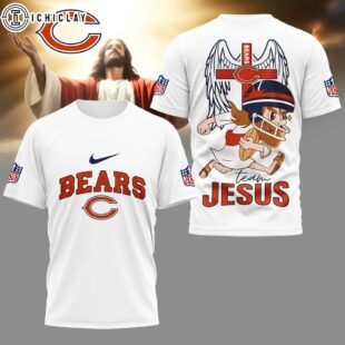 Chicago Bears NFL Team Jesus 3D Shirt