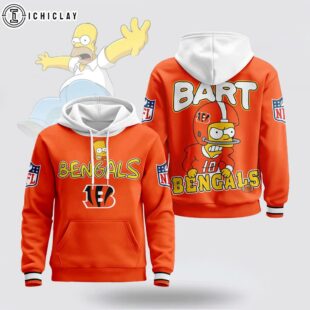 Cincinnati Bengals NFL Bart Simpson 3D Hoodie Shirt