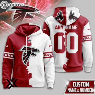Custom Name Number Atlanta Falcons Victory Split 3D Shirt For Fans