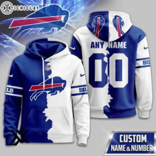 Custom Name Number Buffalo Bills Victory Split 3D Shirt For Fans