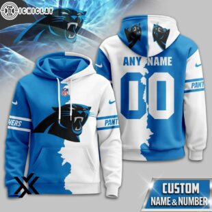 Custom Name Number Carolina Panthers Victory Split 3D Shirt For Fans