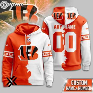 Custom Name Number Cincinnati Bengals Victory Split 3D Shirt For Fans
