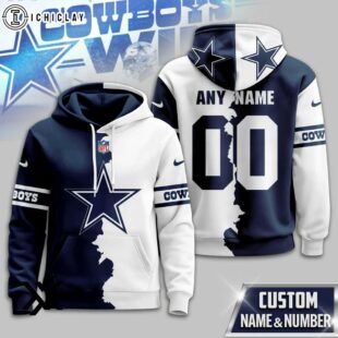 Custom Name Number Dallas Cowboys Victory Split 3D Shirt For Fans