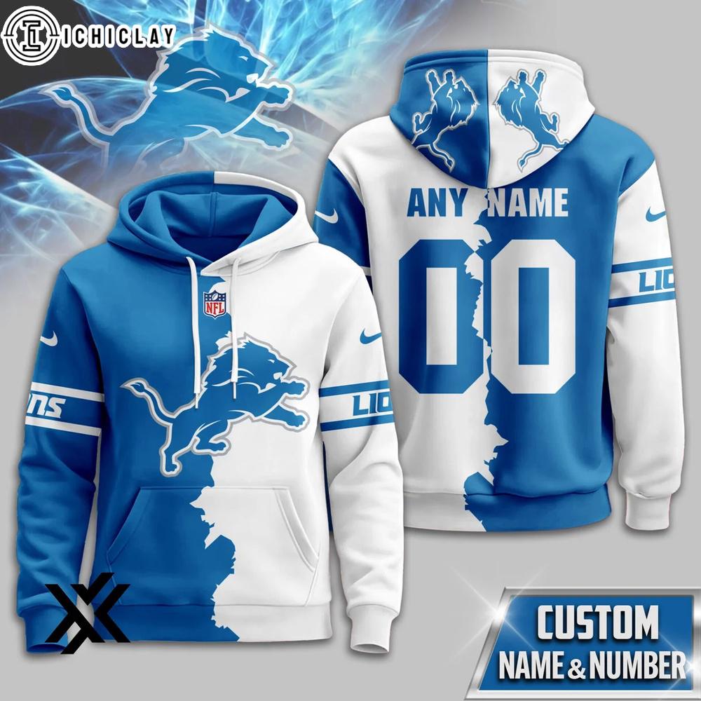 Custom Name Number Detroit Lions Victory Split 3D Shirt For Fans Custom Name Number Detroit Lions Victory Split 3D Shirt For Fans