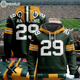 Custom Name Number Green Bay Packers Style Jersey 3D Shirt For Fans