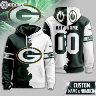 Custom Name Number Green Bay Packers Victory Split 3D Shirt For Fans