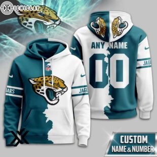 Custom Name Number Jacksonville Jaguars Victory Split 3D Shirt For Fans