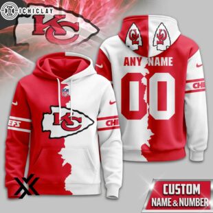Custom Name Number Kansas City Chiefs Victory Split 3D Shirt For Fans