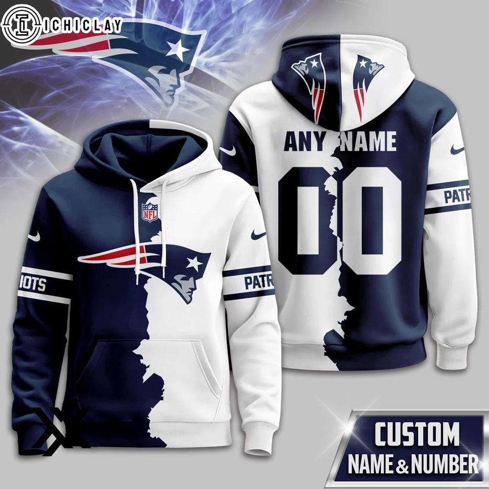 Custom Name Number New England Patriots Victory Split 3D Shirt For Fans Custom Name Number New England Patriots Victory Split 3D Shirt For Fans