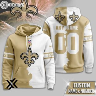 Custom Name Number New Orleans Saints Victory Split 3D Shirt For Fans