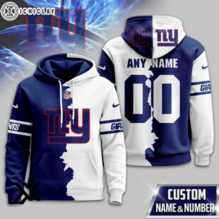 Custom Name Number New York Giants Victory Split 3D Shirt For Fans