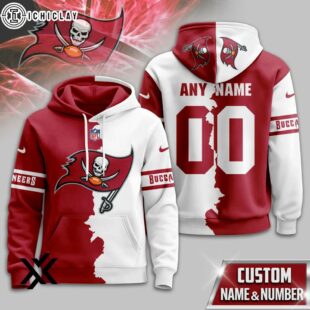 Custom Name Number Tampa Bay Buccaneers Victory Split 3D Shirt For Fans