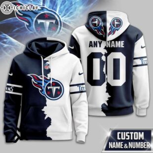 Custom Name Number Tennessee Titans Victory Split 3D Shirt For Fans