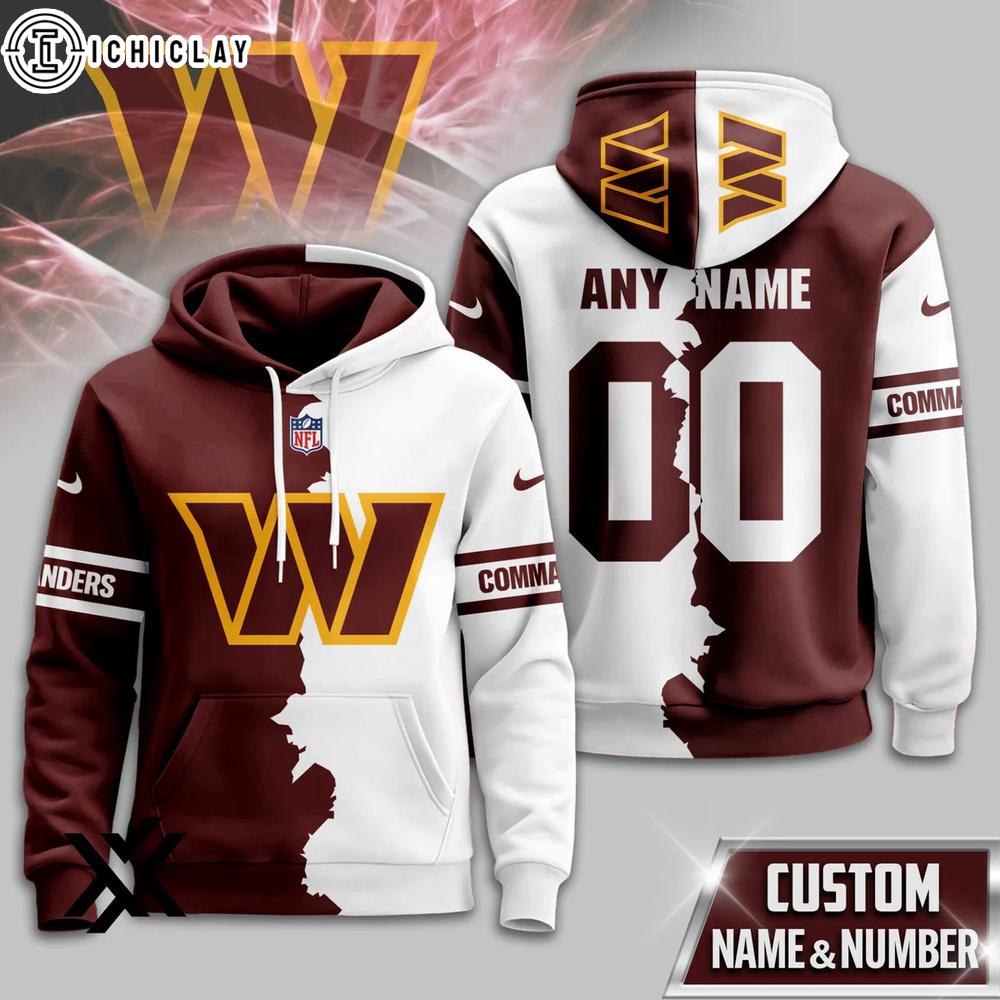 Custom Name Number Washington Commanders Victory Split 3D Shirt For Fans Custom Name Number Washington Commanders Victory Split 3D Shirt For Fans