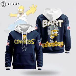 Dallas Cowboys NFL Bart Simpson 3D Hoodie Shirt